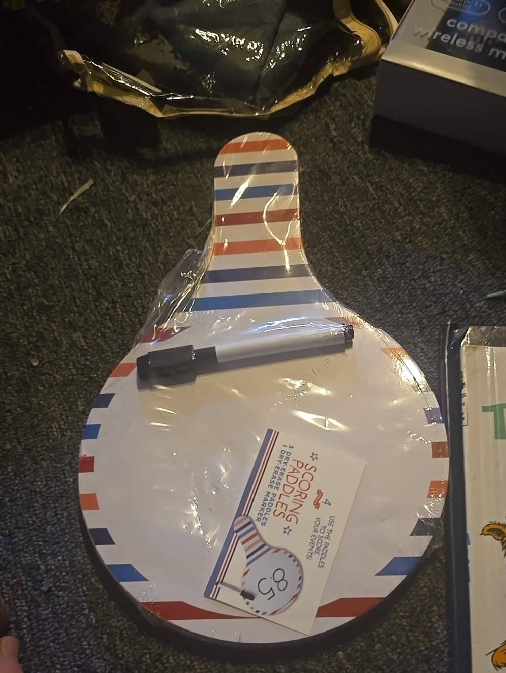 ❤️10/$13 Scoring Paddles Party Game Board – Red, White & Blue
